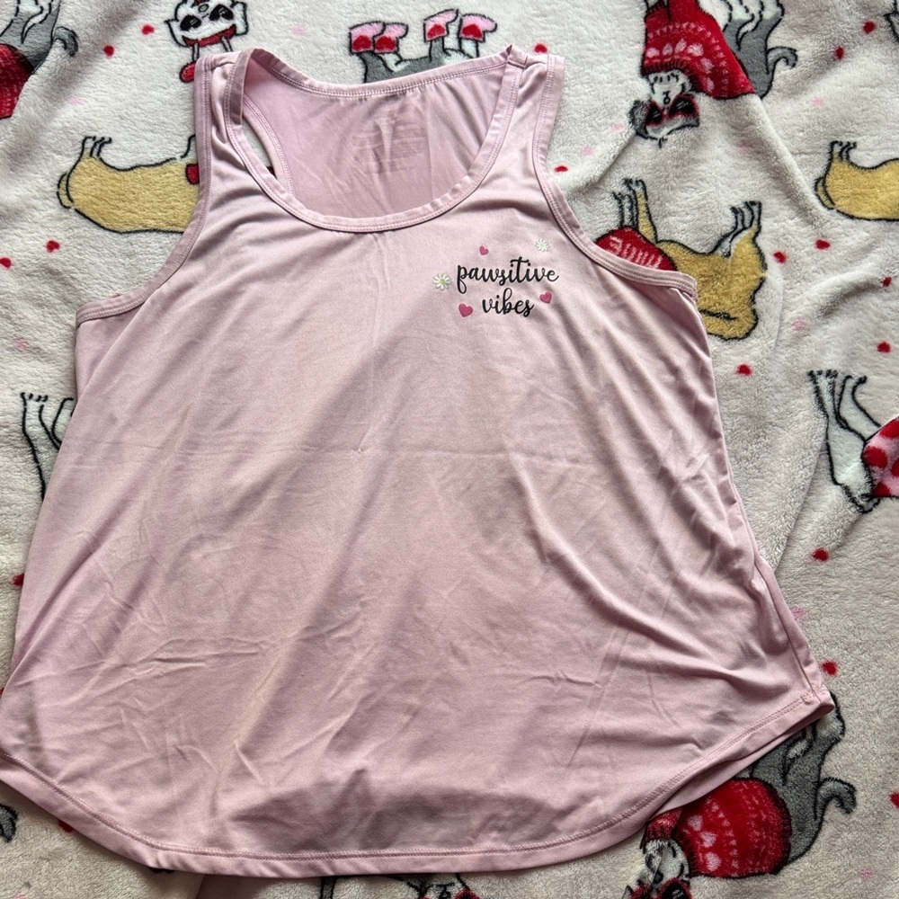 Positive Vibes Pink Pajama Set - Picture 5 of 6